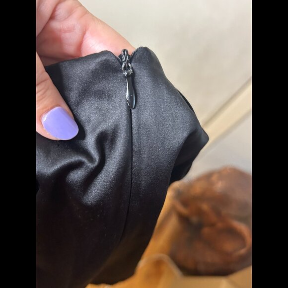 SHULAMI Black Pleated Schoolgirl Short Mini Skirt with Pockets Size SMALL - Picture 3 of 6